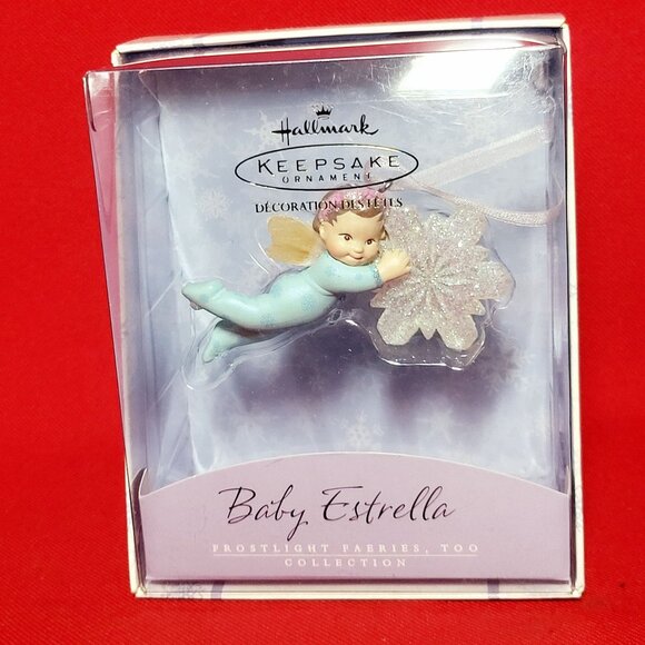 Vintage Hallmark Keepsake Ornament Baby Estrella Frostlight Faeries 2002 Too Ser - Picture 5 of 9